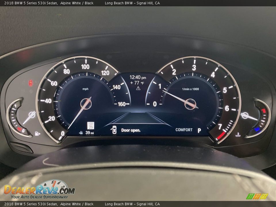 2018 BMW 5 Series 530i Sedan Alpine White / Black Photo #21
