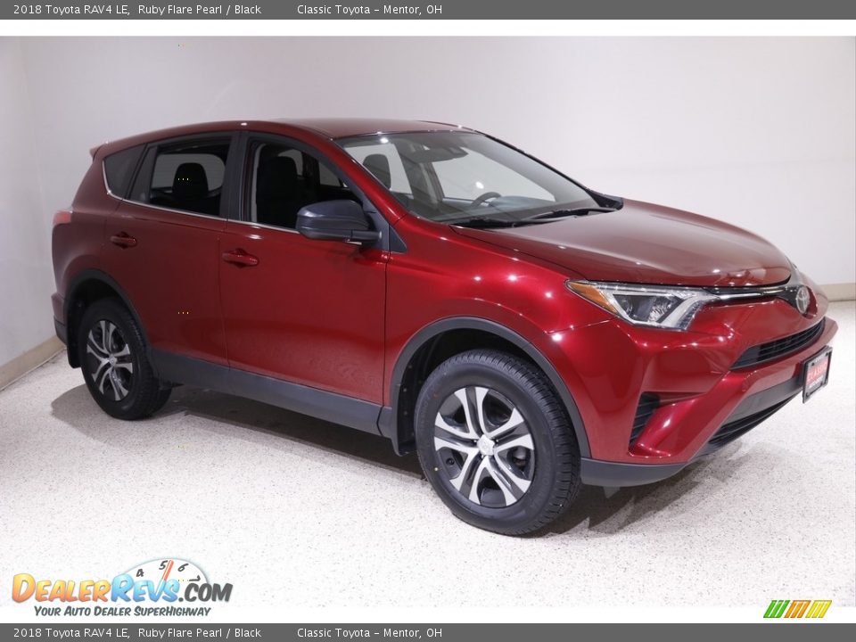 2018 Toyota RAV4 LE Ruby Flare Pearl / Black Photo #1