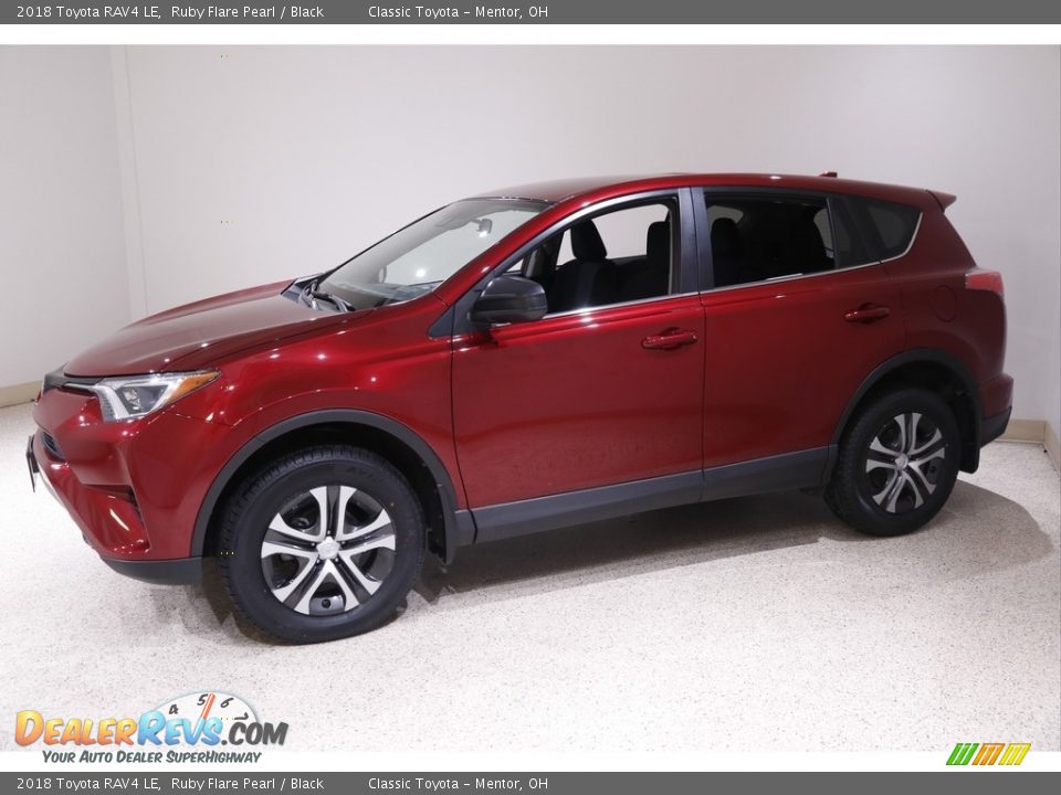 2018 Toyota RAV4 LE Ruby Flare Pearl / Black Photo #3