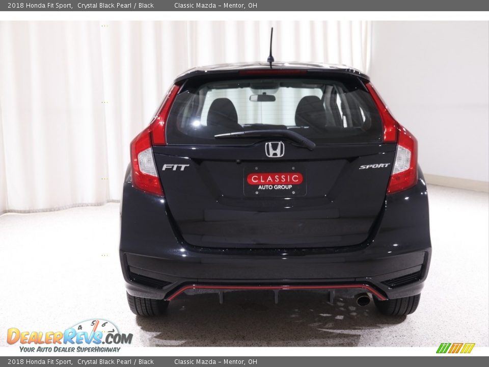 2018 Honda Fit Sport Crystal Black Pearl / Black Photo #17