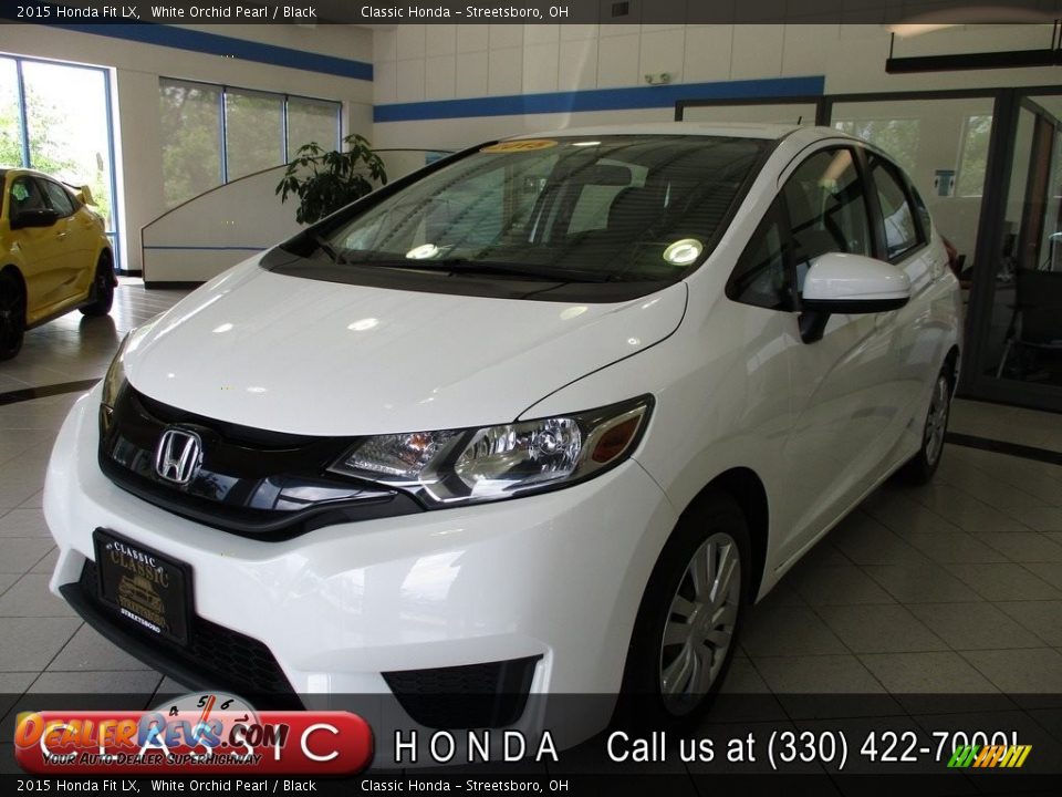 2015 Honda Fit LX White Orchid Pearl / Black Photo #1