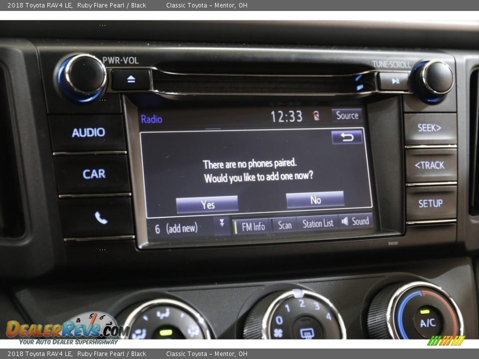 2018 Toyota RAV4 LE Ruby Flare Pearl / Black Photo #11