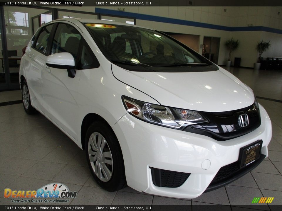 2015 Honda Fit LX White Orchid Pearl / Black Photo #3