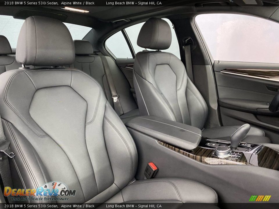 2018 BMW 5 Series 530i Sedan Alpine White / Black Photo #34