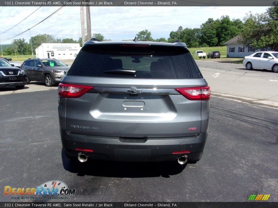 2021 Chevrolet Traverse RS AWD Satin Steel Metallic / Jet Black Photo #3