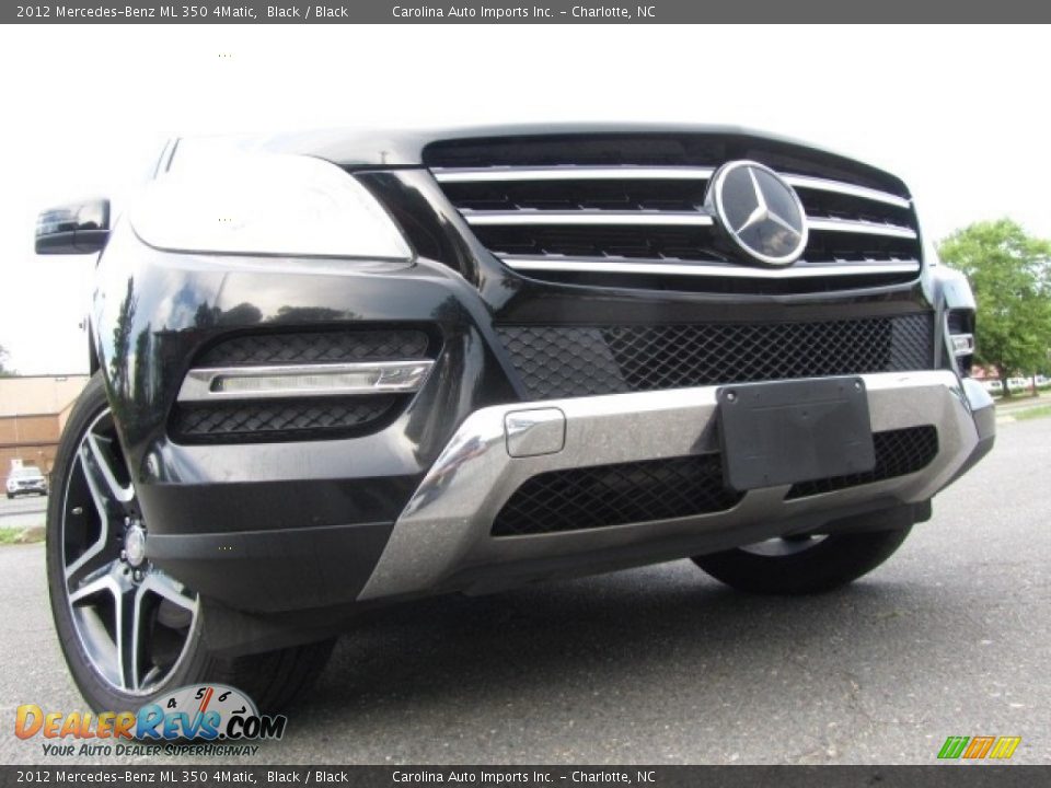 2012 Mercedes-Benz ML 350 4Matic Black / Black Photo #2