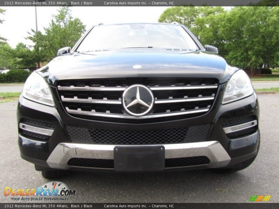 2012 Mercedes-Benz ML 350 4Matic Black / Black Photo #4