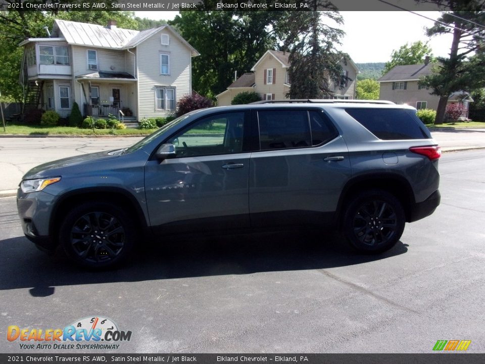 2021 Chevrolet Traverse RS AWD Satin Steel Metallic / Jet Black Photo #5