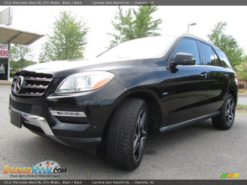 2012 Mercedes-Benz ML 350 4Matic Black / Black Photo #6