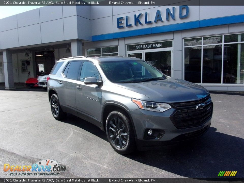 2021 Chevrolet Traverse RS AWD Satin Steel Metallic / Jet Black Photo #8