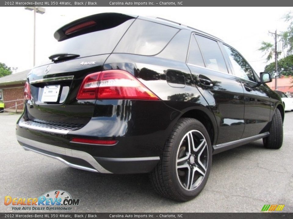 2012 Mercedes-Benz ML 350 4Matic Black / Black Photo #10