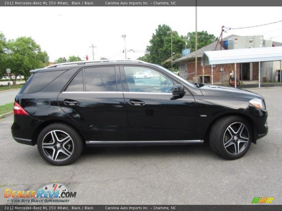 2012 Mercedes-Benz ML 350 4Matic Black / Black Photo #11