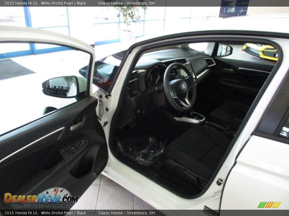 2015 Honda Fit LX White Orchid Pearl / Black Photo #21