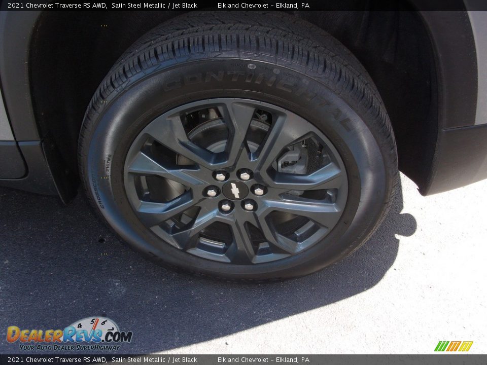 2021 Chevrolet Traverse RS AWD Satin Steel Metallic / Jet Black Photo #11