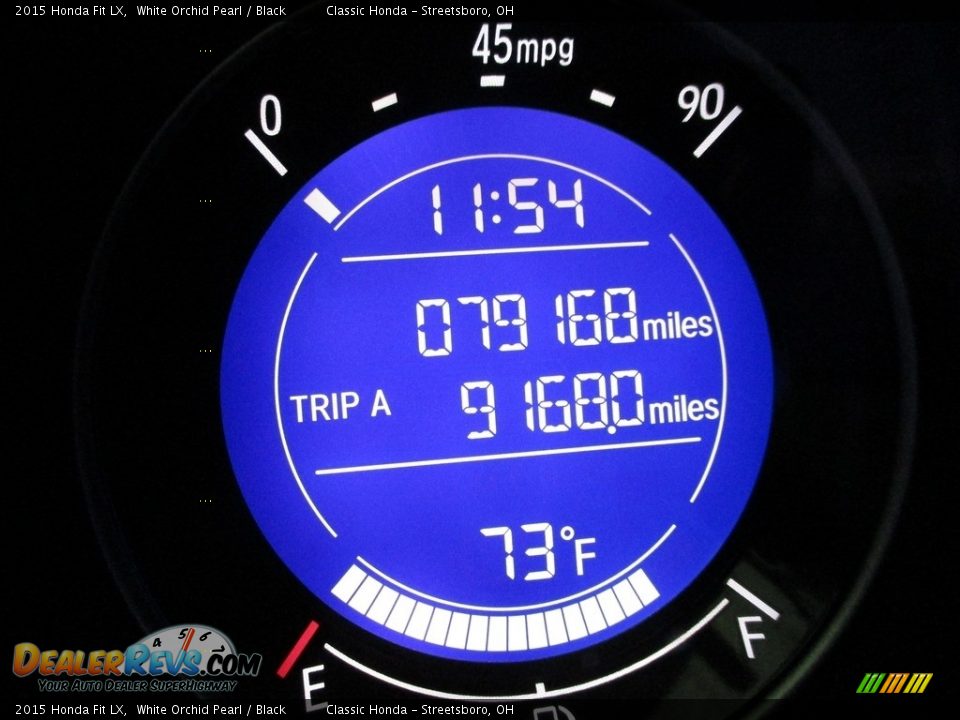 2015 Honda Fit LX White Orchid Pearl / Black Photo #24