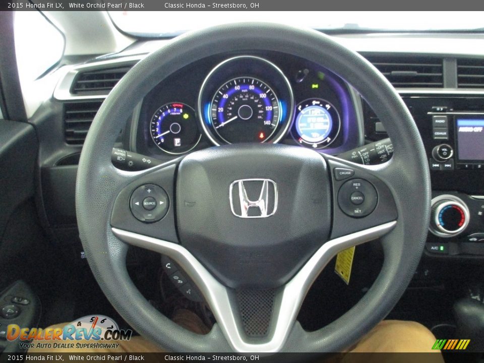 2015 Honda Fit LX White Orchid Pearl / Black Photo #26