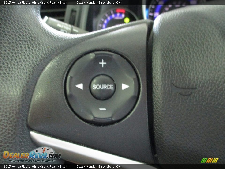 2015 Honda Fit LX White Orchid Pearl / Black Photo #27