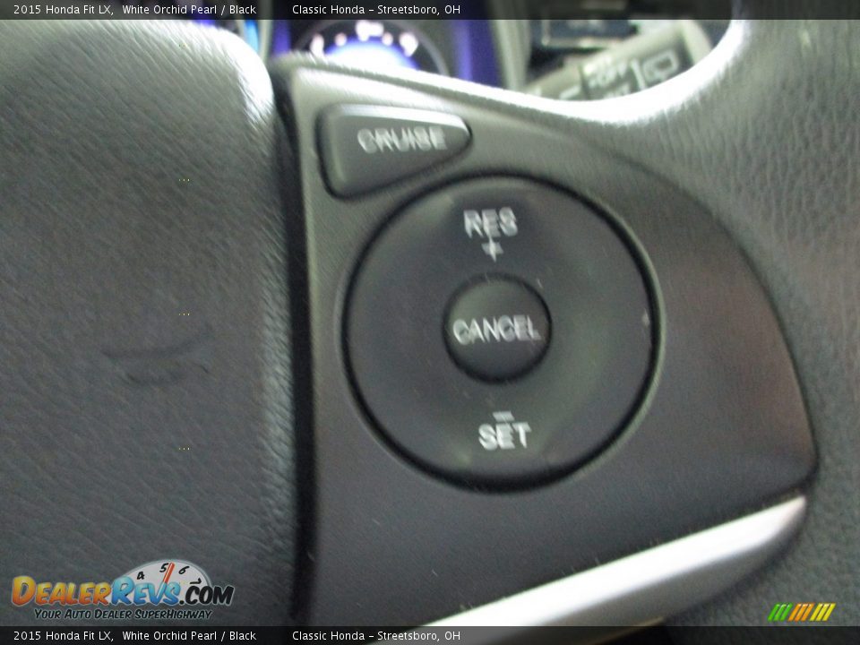 2015 Honda Fit LX White Orchid Pearl / Black Photo #28