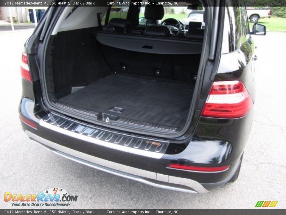 2012 Mercedes-Benz ML 350 4Matic Black / Black Photo #20