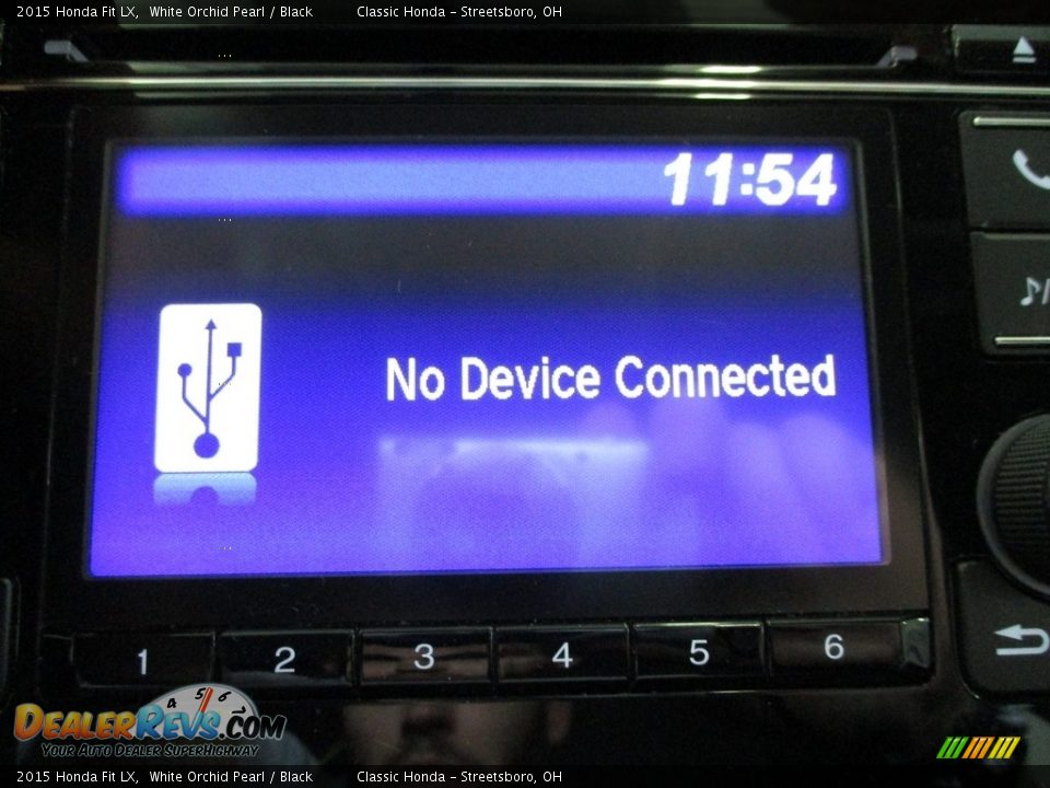 2015 Honda Fit LX White Orchid Pearl / Black Photo #30