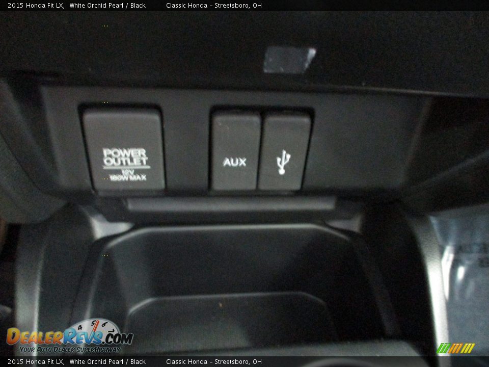 2015 Honda Fit LX White Orchid Pearl / Black Photo #33