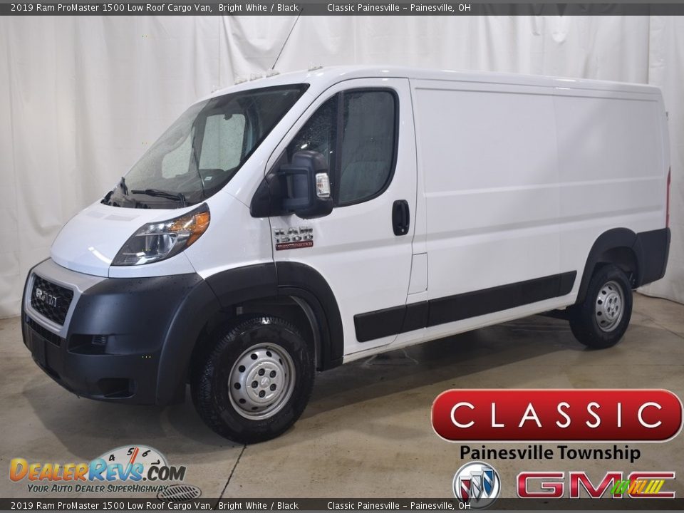 2019 Ram ProMaster 1500 Low Roof Cargo Van Bright White / Black Photo #1