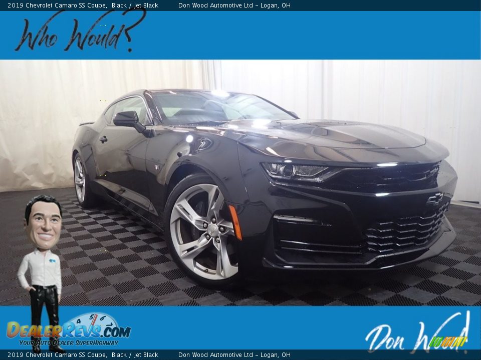 2019 Chevrolet Camaro SS Coupe Black / Jet Black Photo #1