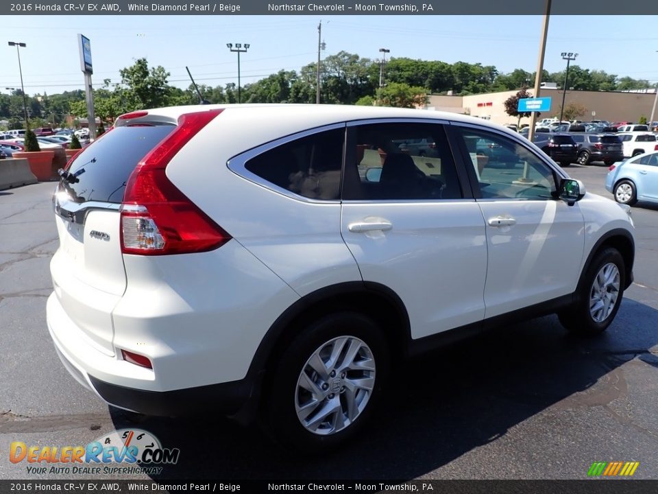 2016 Honda CR-V EX AWD White Diamond Pearl / Beige Photo #9