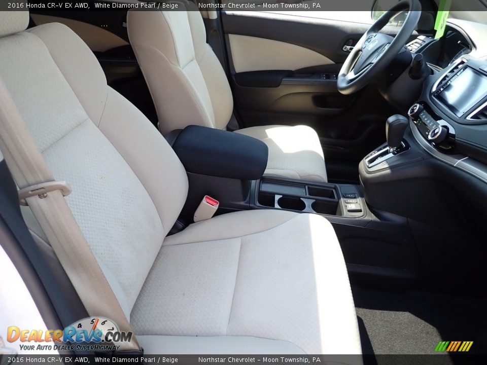 2016 Honda CR-V EX AWD White Diamond Pearl / Beige Photo #15