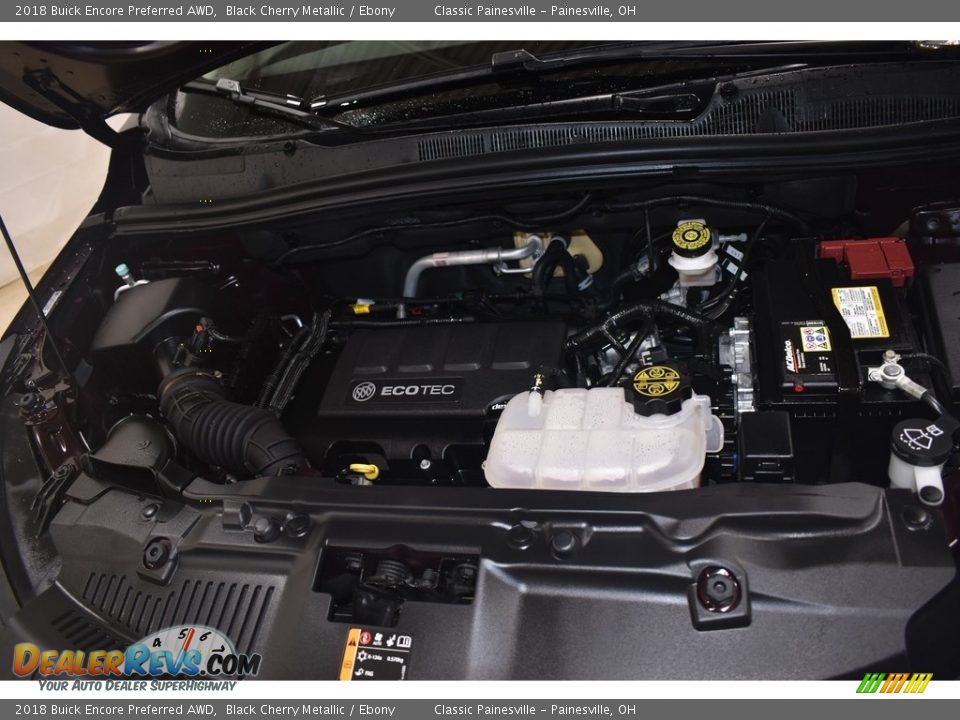 2018 Buick Encore Preferred AWD Black Cherry Metallic / Ebony Photo #6