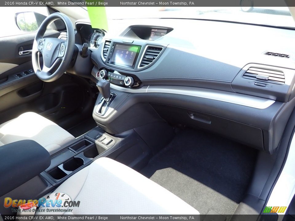 2016 Honda CR-V EX AWD White Diamond Pearl / Beige Photo #16