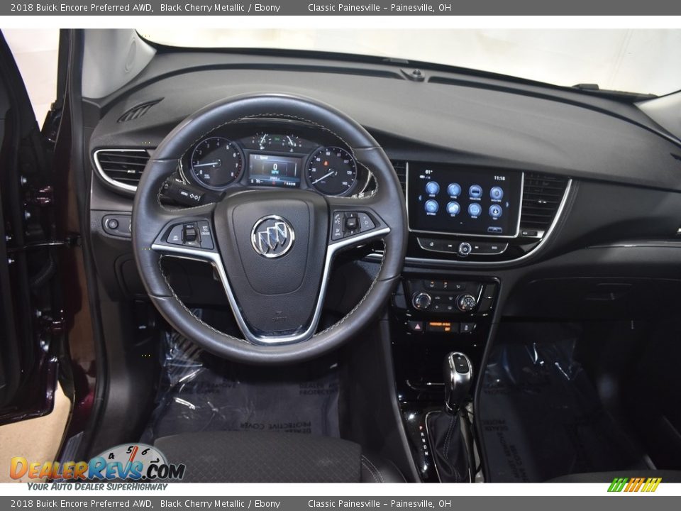 2018 Buick Encore Preferred AWD Black Cherry Metallic / Ebony Photo #12