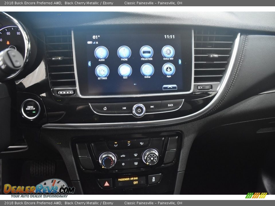 2018 Buick Encore Preferred AWD Black Cherry Metallic / Ebony Photo #13