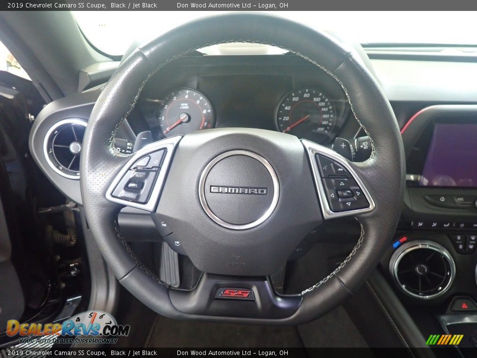 2019 Chevrolet Camaro SS Coupe Black / Jet Black Photo #24