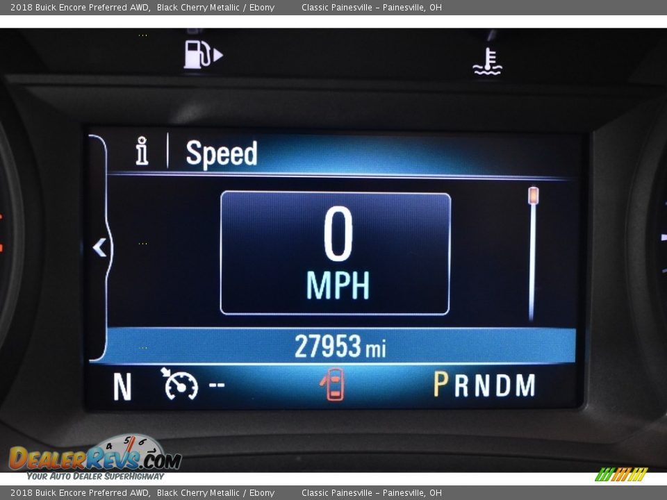 2018 Buick Encore Preferred AWD Black Cherry Metallic / Ebony Photo #15