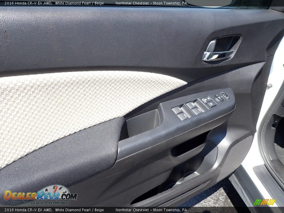 2016 Honda CR-V EX AWD White Diamond Pearl / Beige Photo #24