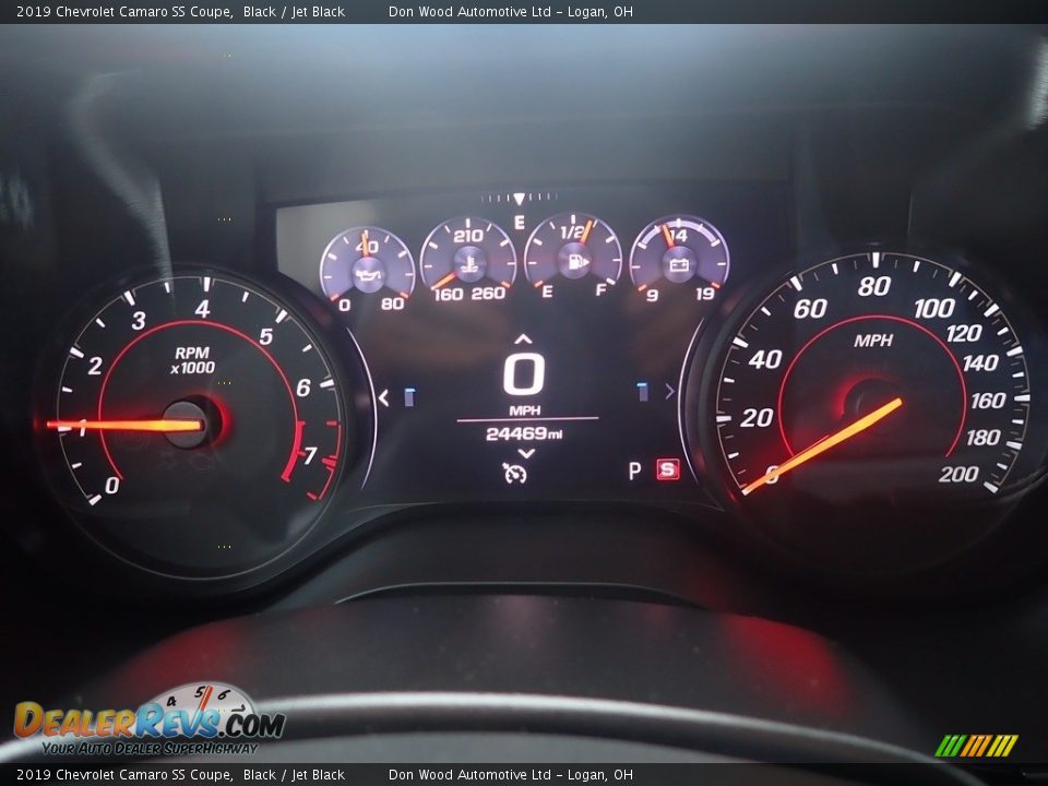 2019 Chevrolet Camaro SS Coupe Black / Jet Black Photo #25