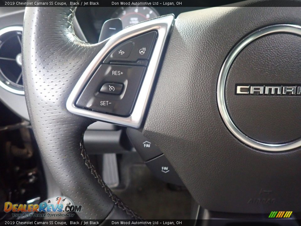 2019 Chevrolet Camaro SS Coupe Black / Jet Black Photo #26