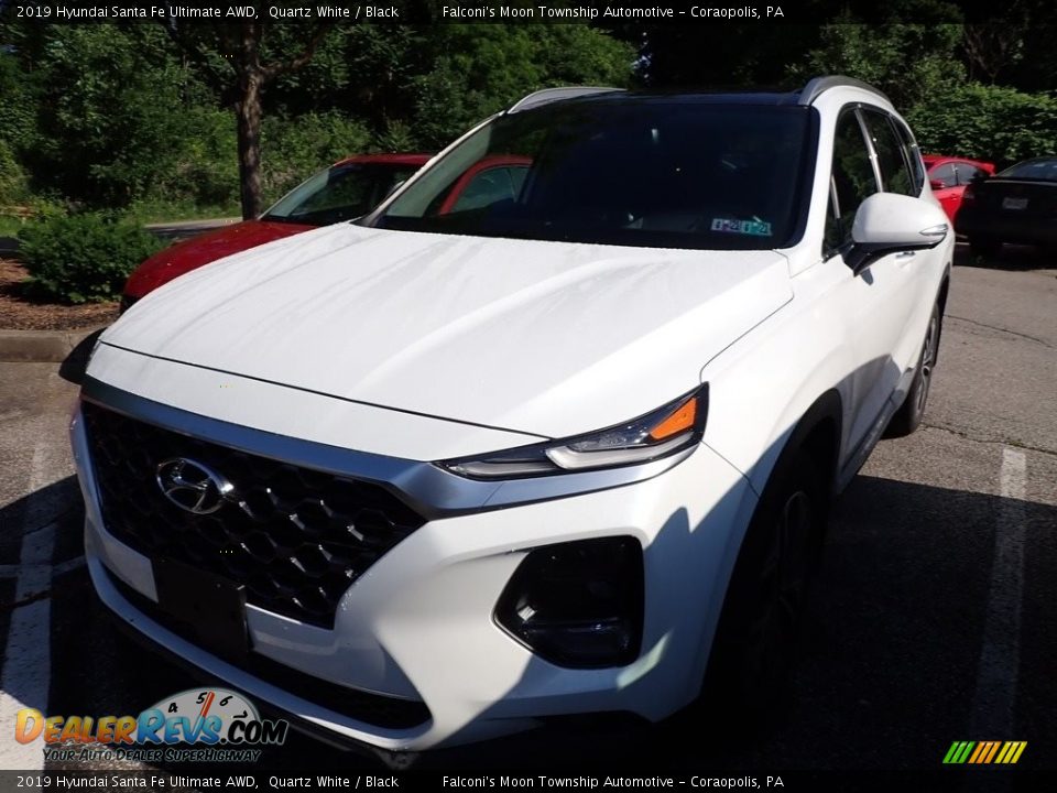 2019 Hyundai Santa Fe Ultimate AWD Quartz White / Black Photo #1