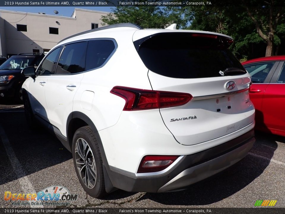 2019 Hyundai Santa Fe Ultimate AWD Quartz White / Black Photo #2