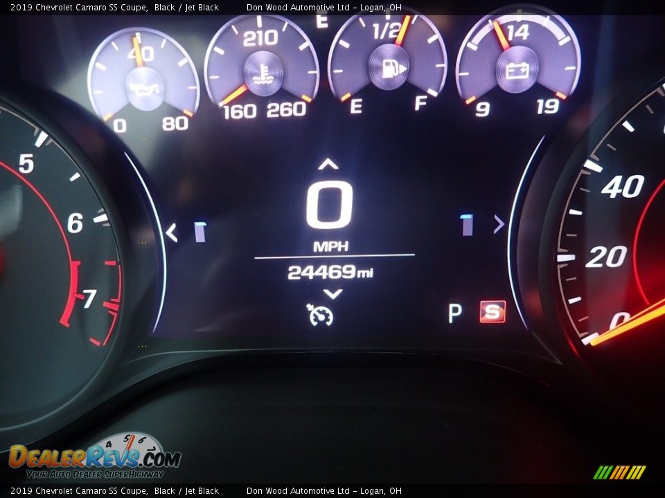 2019 Chevrolet Camaro SS Coupe Black / Jet Black Photo #36