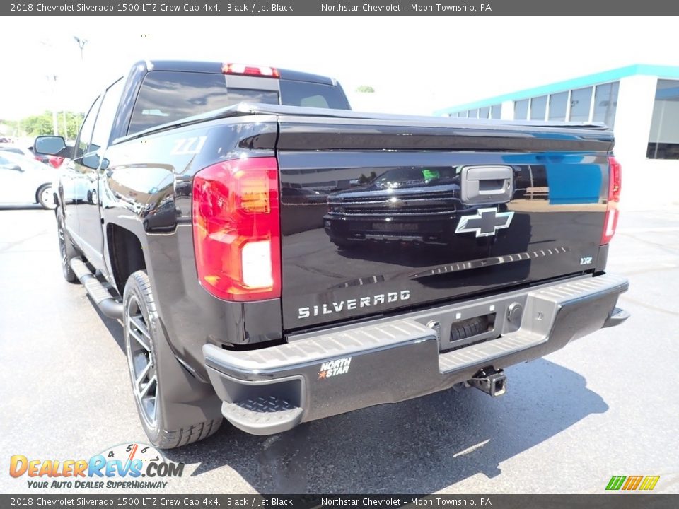 2018 Chevrolet Silverado 1500 LTZ Crew Cab 4x4 Black / Jet Black Photo #5