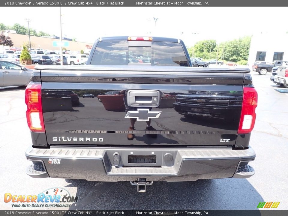 2018 Chevrolet Silverado 1500 LTZ Crew Cab 4x4 Black / Jet Black Photo #6