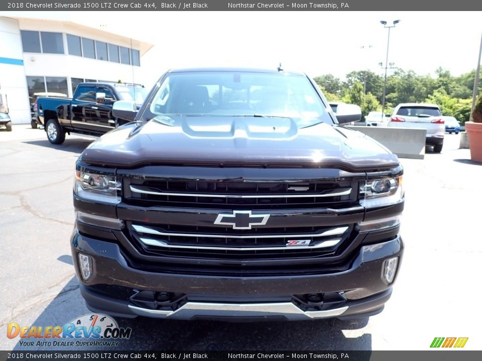 2018 Chevrolet Silverado 1500 LTZ Crew Cab 4x4 Black / Jet Black Photo #12