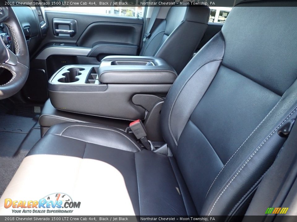 2018 Chevrolet Silverado 1500 LTZ Crew Cab 4x4 Black / Jet Black Photo #20
