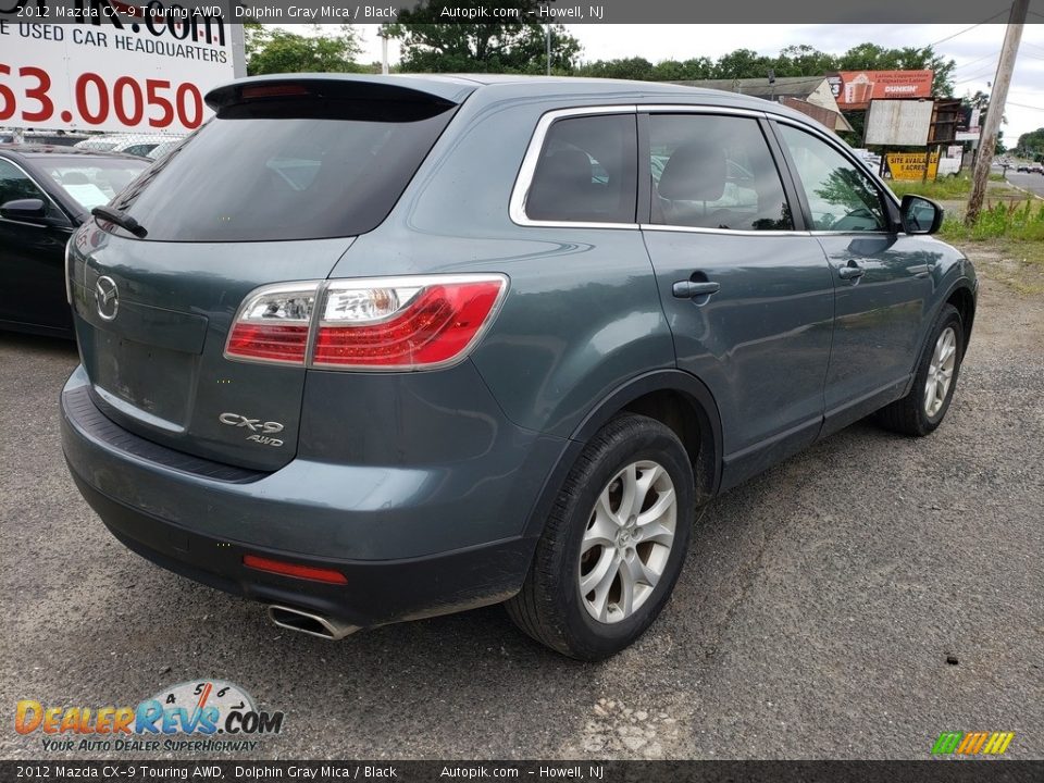 2012 Mazda CX-9 Touring AWD Dolphin Gray Mica / Black Photo #6