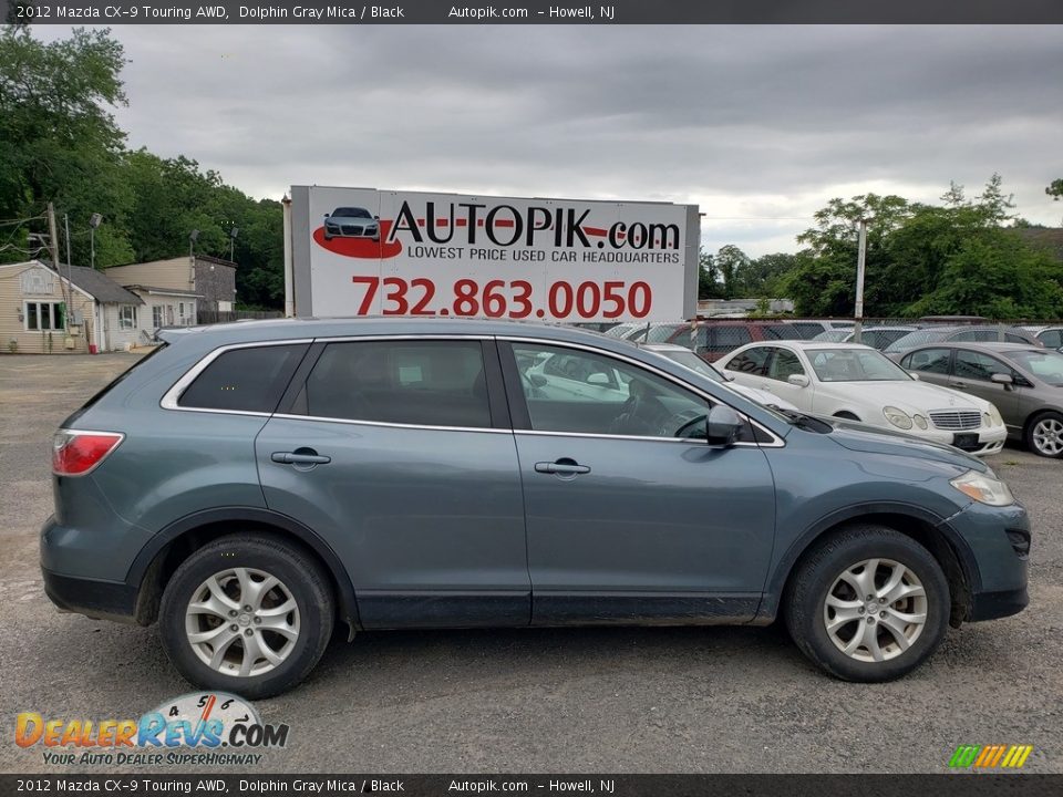 2012 Mazda CX-9 Touring AWD Dolphin Gray Mica / Black Photo #7