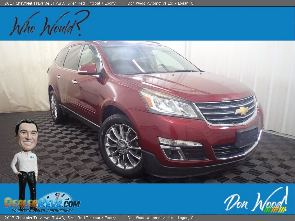 2017 Chevrolet Traverse LT AWD Siren Red Tintcoat / Ebony Photo #1