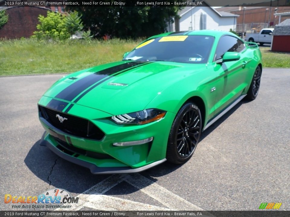 2019 Ford Mustang GT Premium Fastback Need For Green / Ebony Photo #5