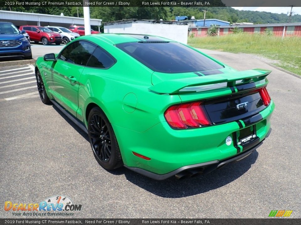 2019 Ford Mustang GT Premium Fastback Need For Green / Ebony Photo #6